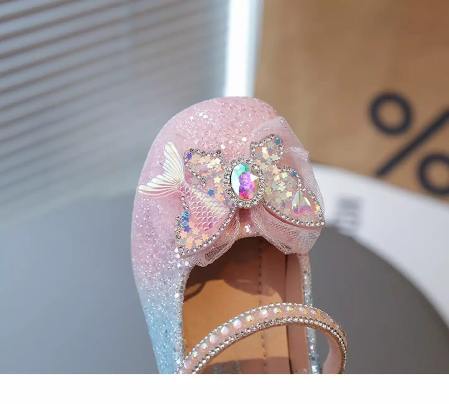 Young Girls & Girls Pink Mermaid Tail Bow Dress Shoes | Lucys 11548