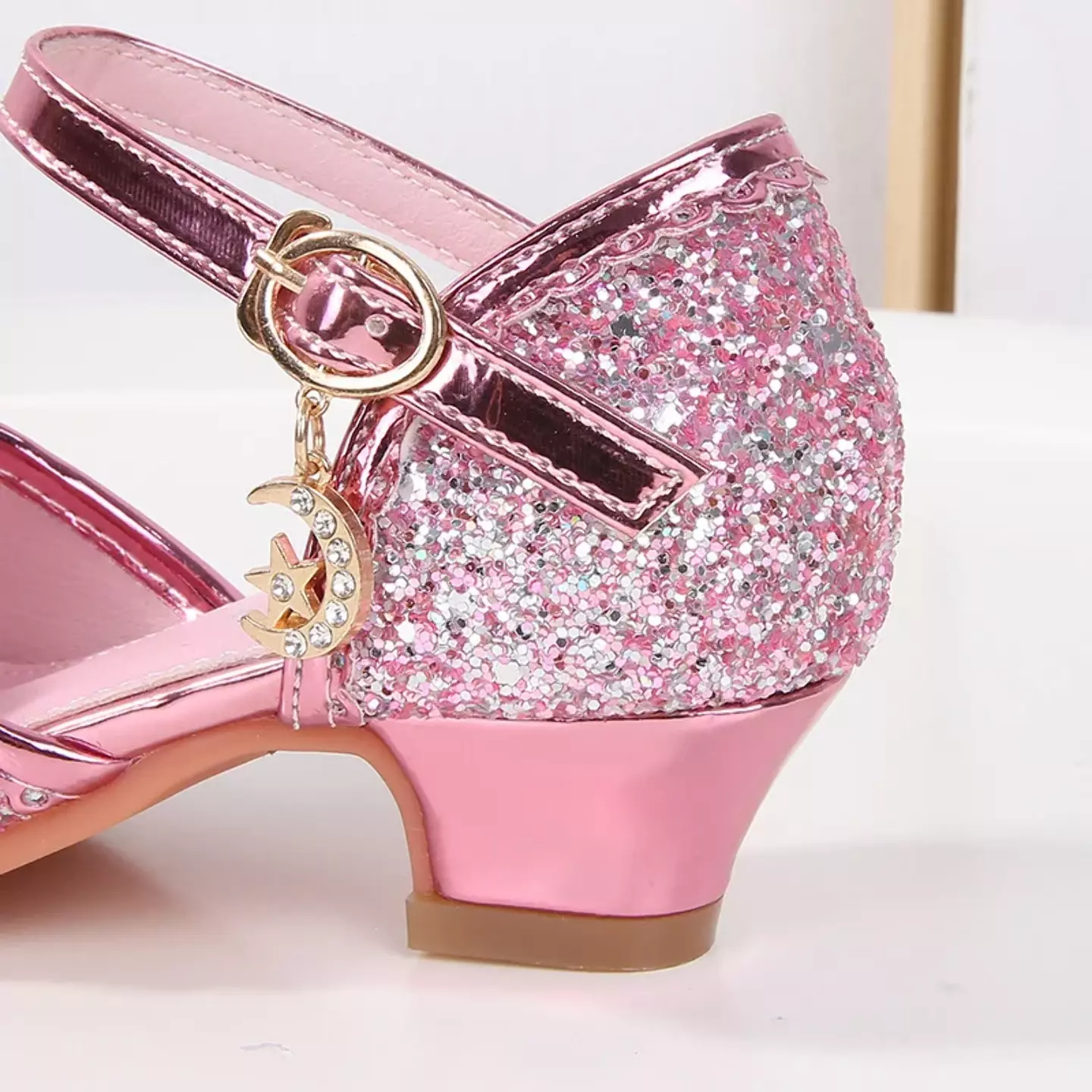 Young Girls & Girls Pink Butterfly Flounce Glint Stone Party Shoes | Lucys 11587