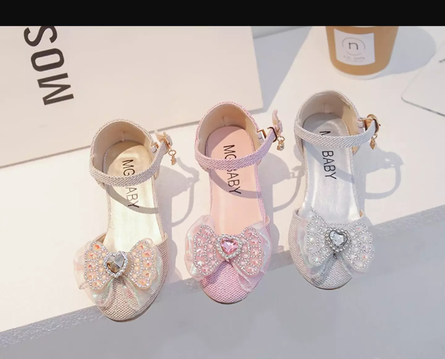 Young Girls & Girls Grey Opal Bead Heart Stone Dress Shoes | Lucys 11642