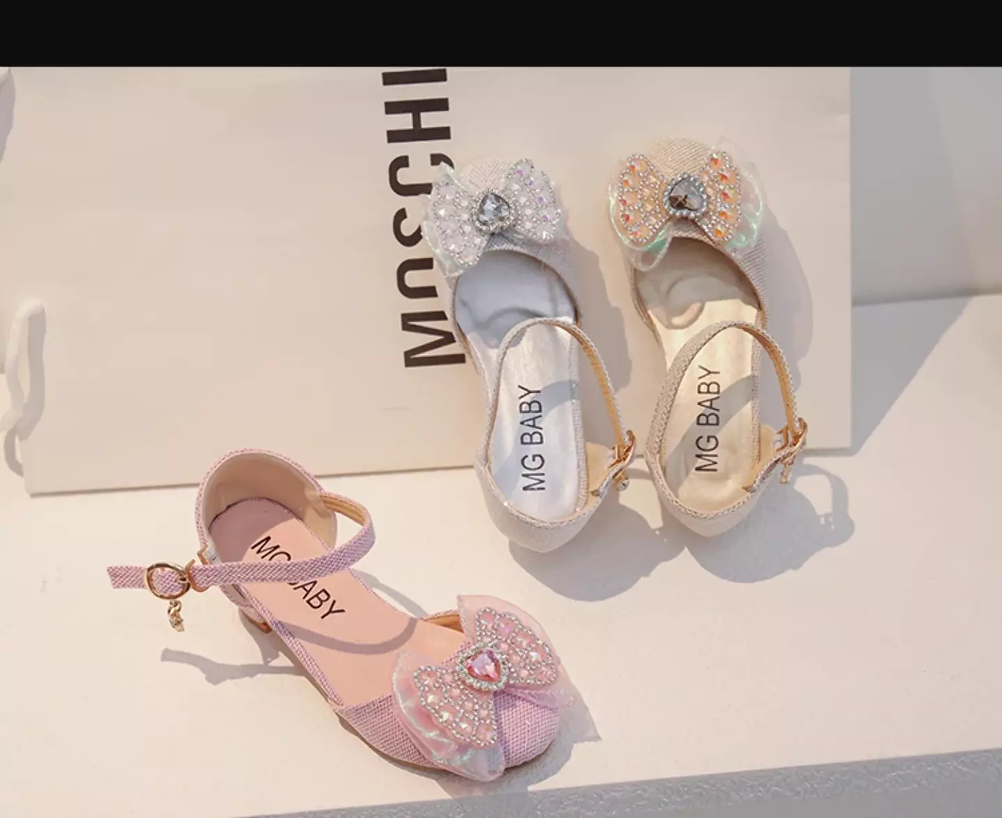 Young Girls & Girls Grey Opal Bead Heart Stone Dress Shoes | Lucys 11642