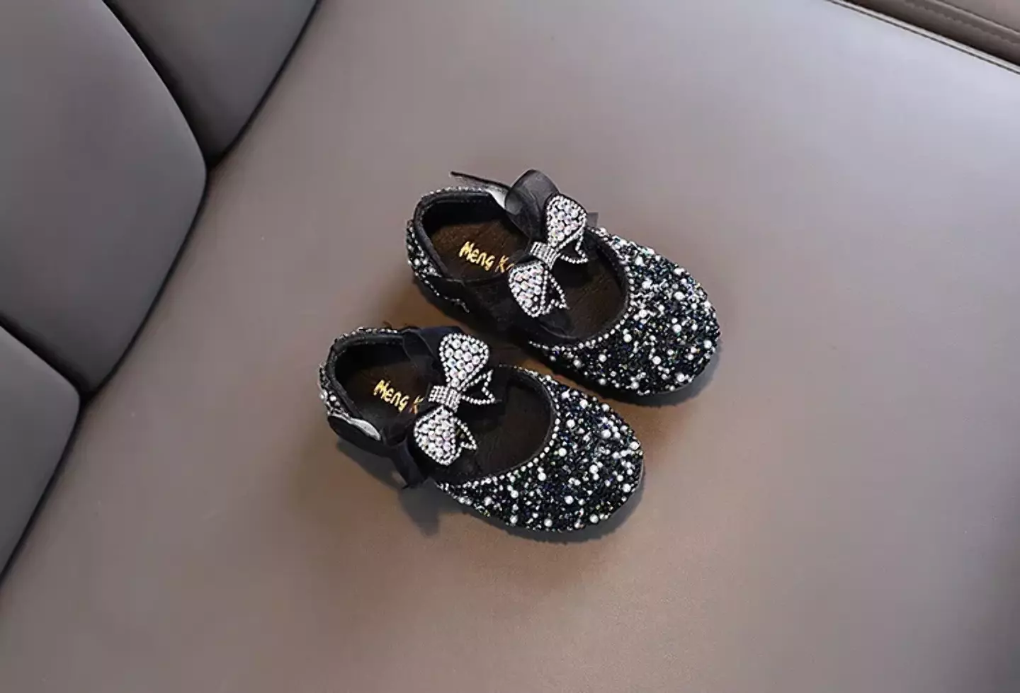 Baby, Toddler, Young Girls & Girls Black Stacked Bow Medley Dress Shoes | Lucys 11845