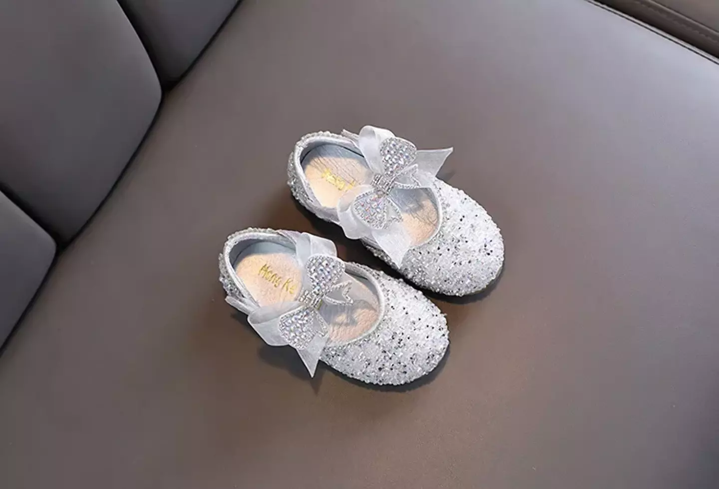 Baby, Toddler, Young Girls & Girls Silver Stacked Bow Medley Dress Shoes | Lucys 11844