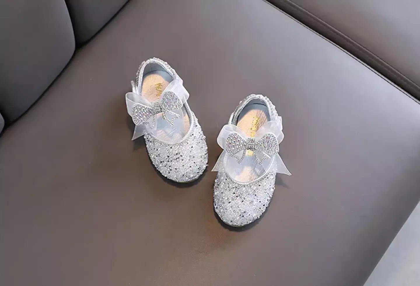 Baby, Toddler, Young Girls & Girls Silver Stacked Bow Medley Dress Shoes | Lucys 11844