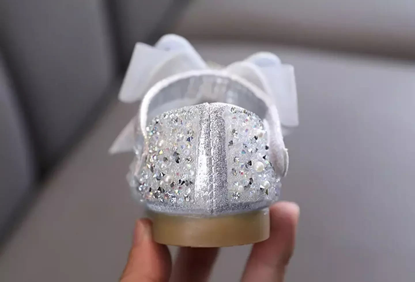 Baby, Toddler, Young Girls & Girls Silver Stacked Bow Medley Dress Shoes | Lucys 11844