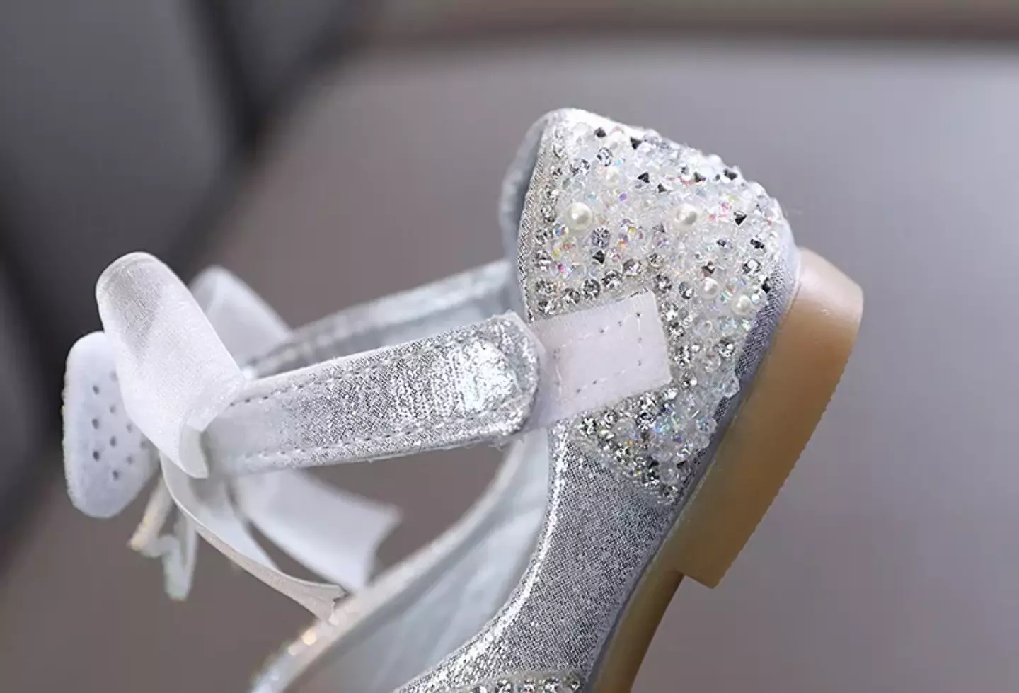 Baby, Toddler, Young Girls & Girls Silver Stacked Bow Medley Dress Shoes | Lucys 11844