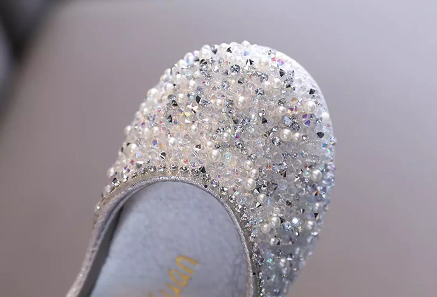 Baby, Toddler, Young Girls & Girls Silver Scattered Rhinestone Ankle Strap Dress Shoes | Lucys 11913