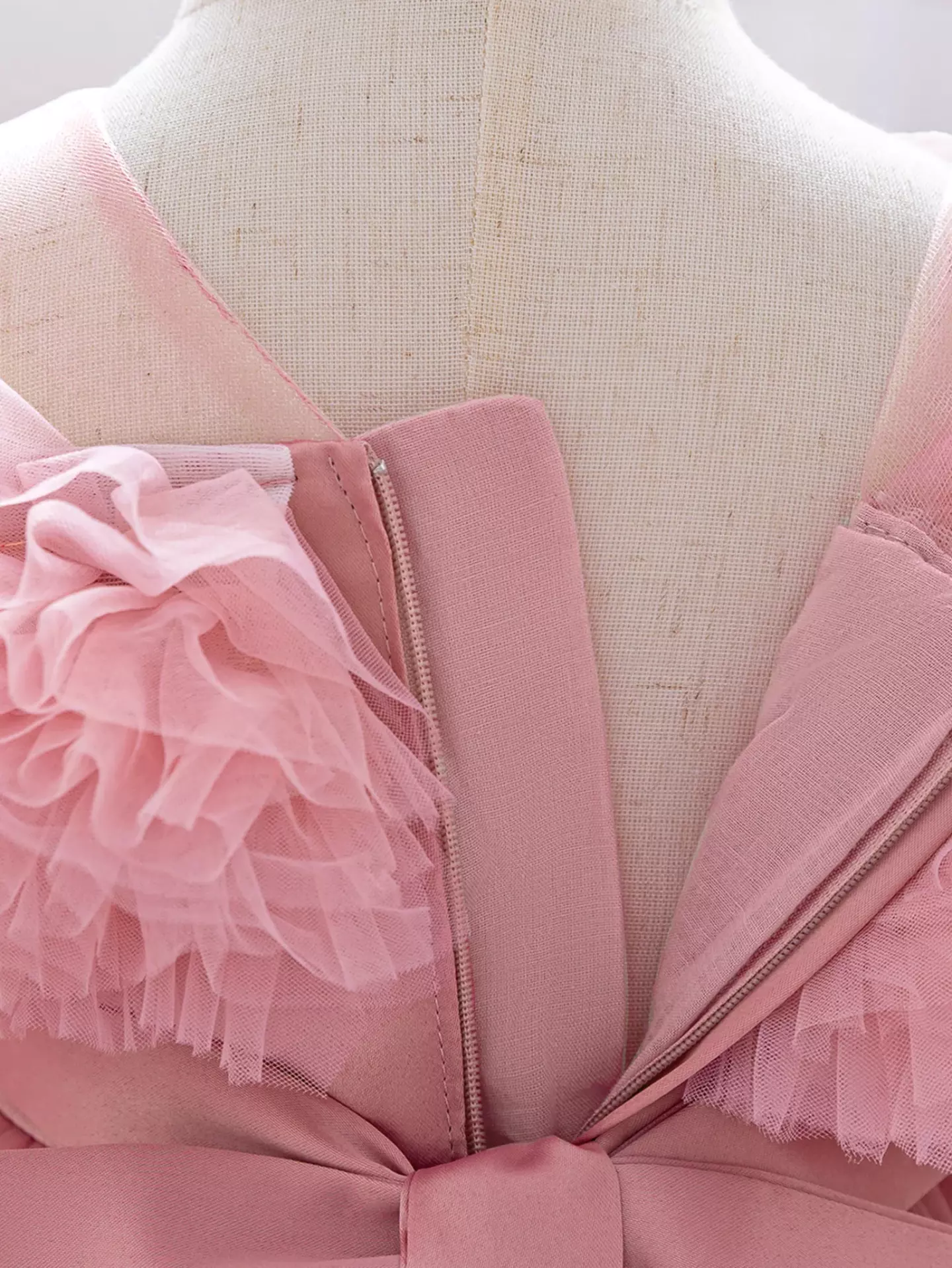 Emilia II Dusty Pink Sequin Tiered Tulle Baby Party Dress