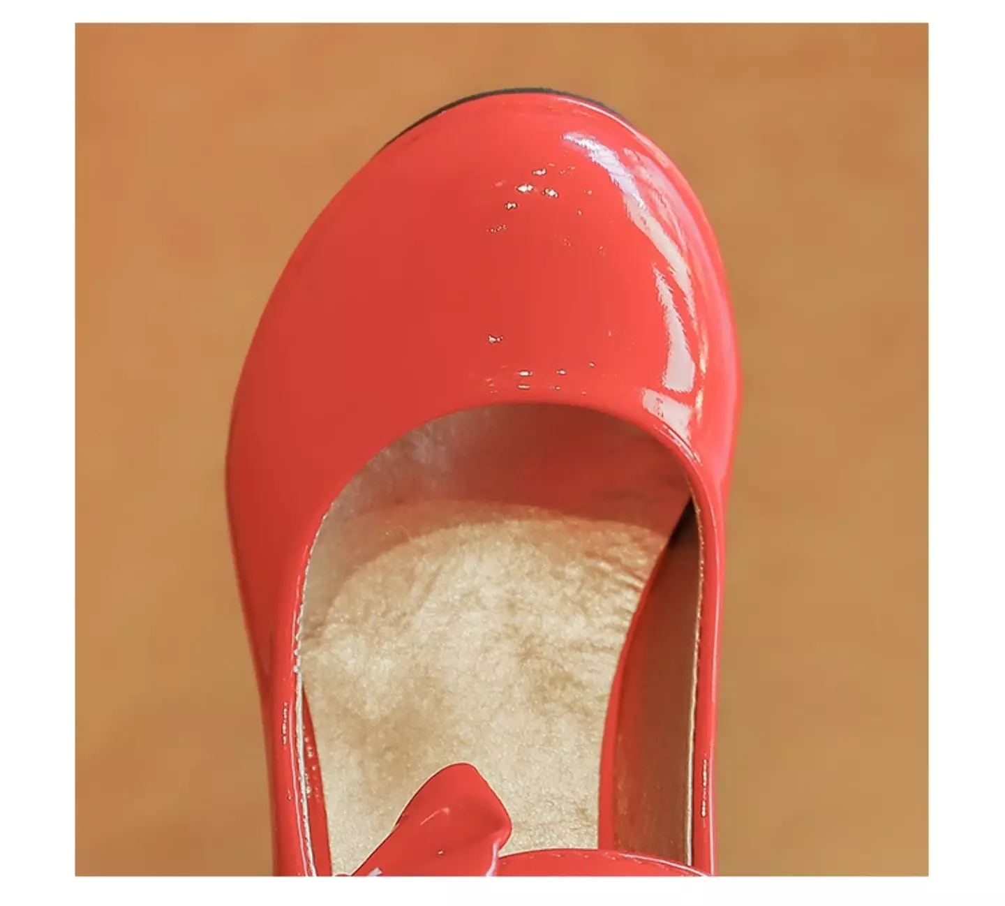 Young Girls & Girls Red Buckle Side Fold Bow Dress Shoes | Lucys 12533
