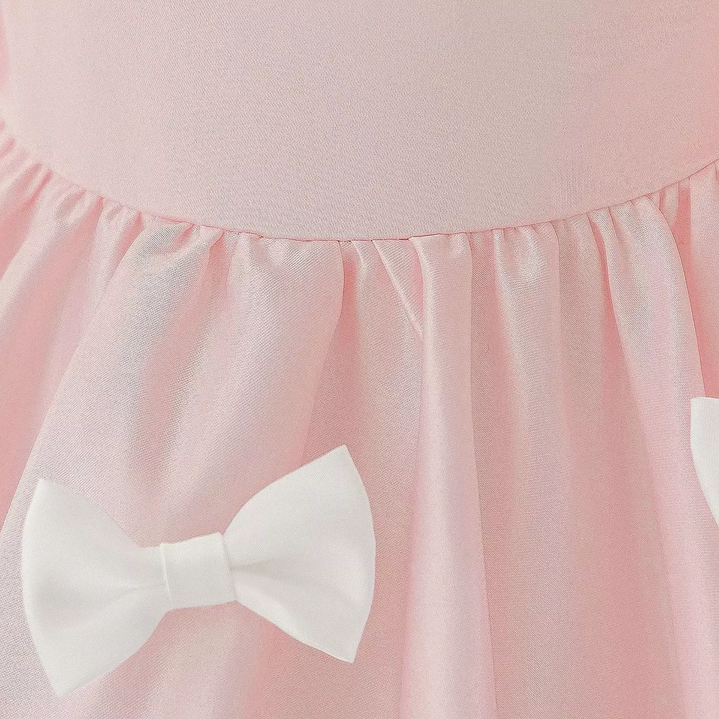 kimberly Pink Shoulder Strap Puff Sleeve Baby Party Dress