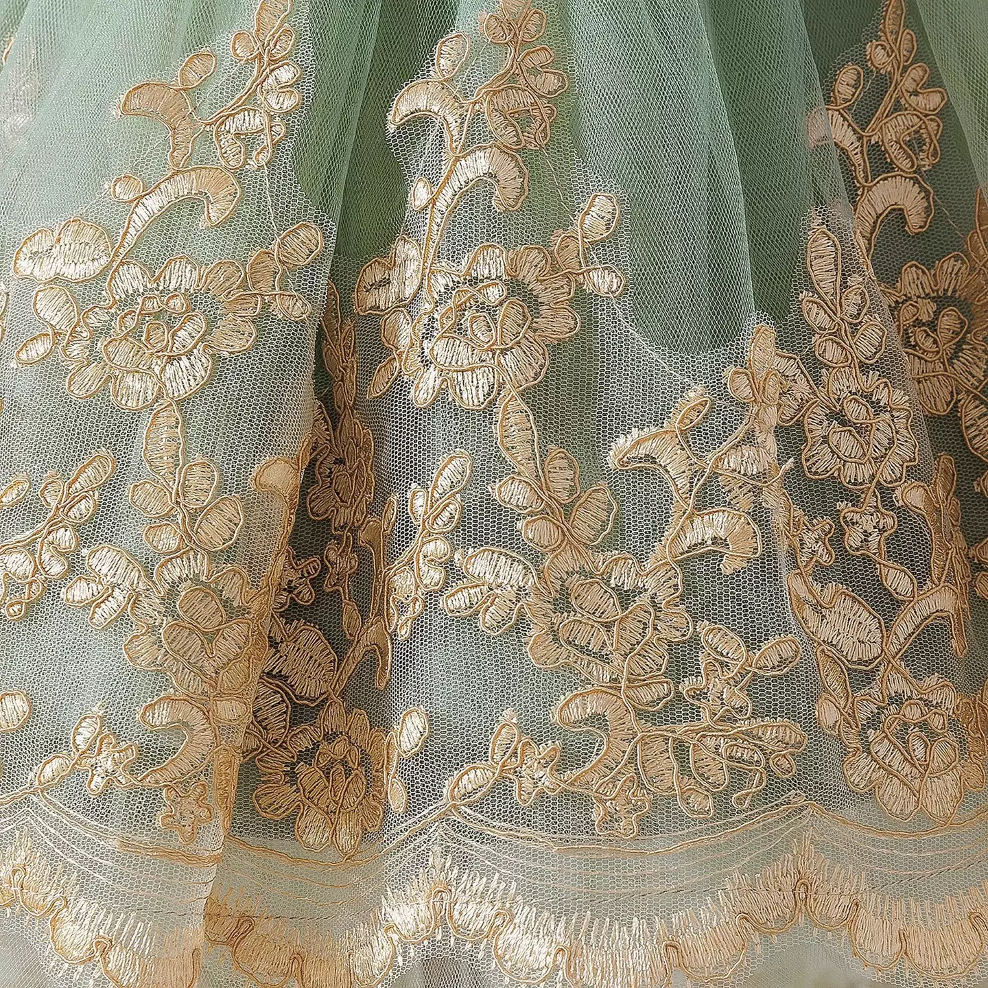 Rosamund II Sage Green Bow Back Baby Party Dress