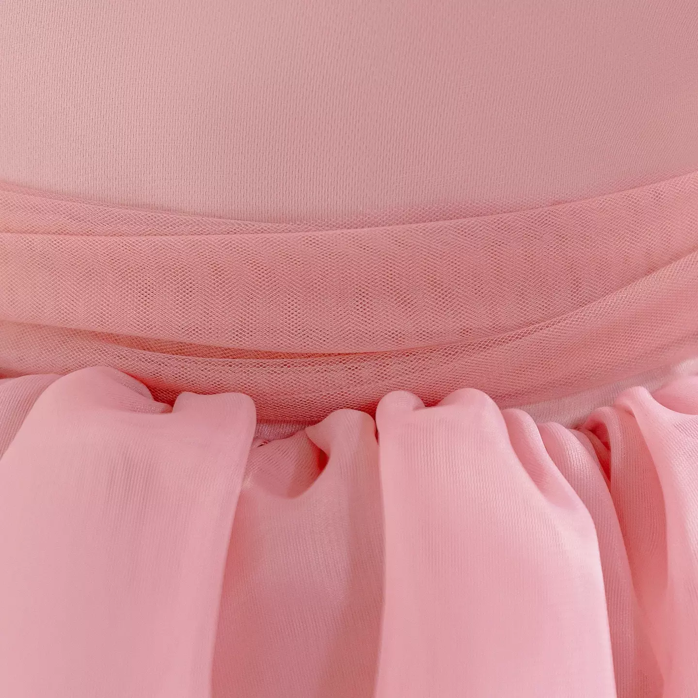 Hailey Dusty Pink Plain Bodice Party Dress with Back Bow