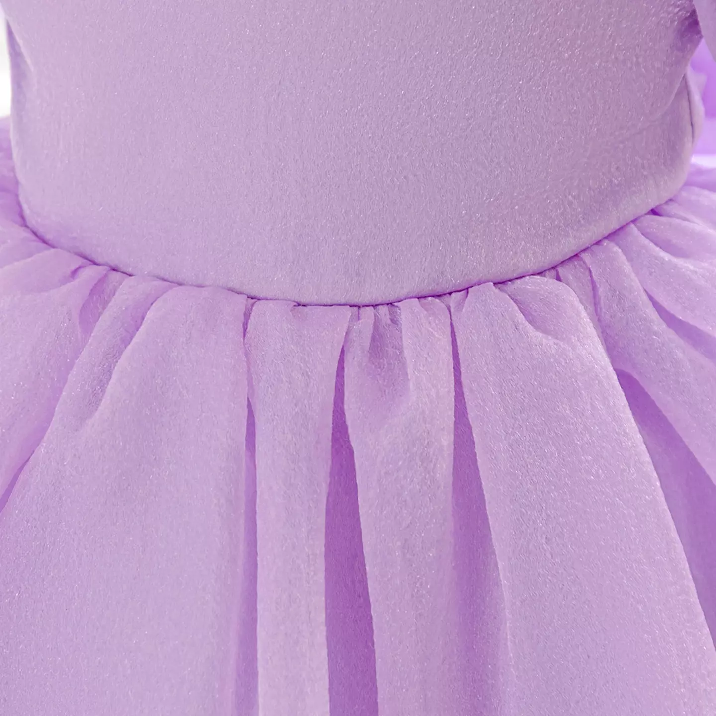 Yoona Lavender Puff Sleeve Party Dress with Satin Bow for Baby & Toddler Girls