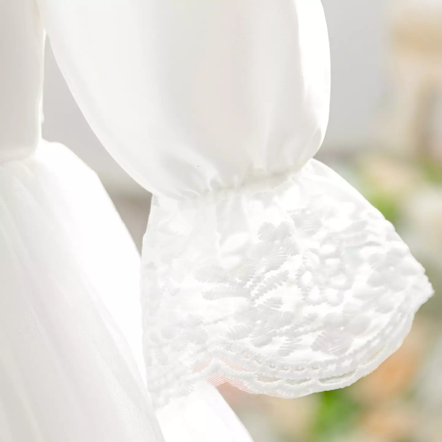 Clara White Scalloped Lace Puff Sleeve Baby Girls Party Dress | Lucys