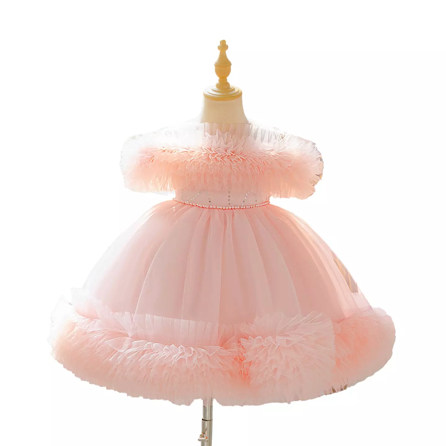 Dress - Donna (Peach Pink),