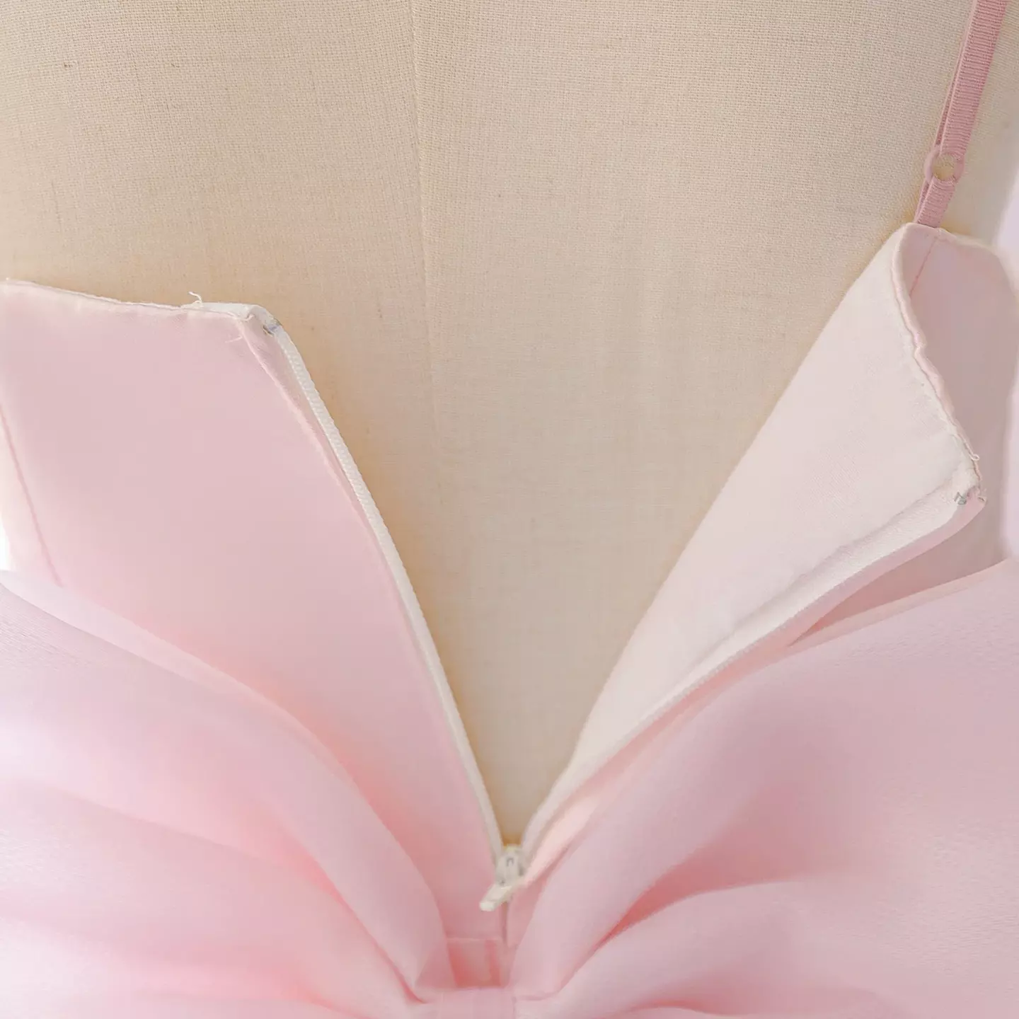 Camila Pink Rose Appliqué Strappy Knee Length Girls Party Dress