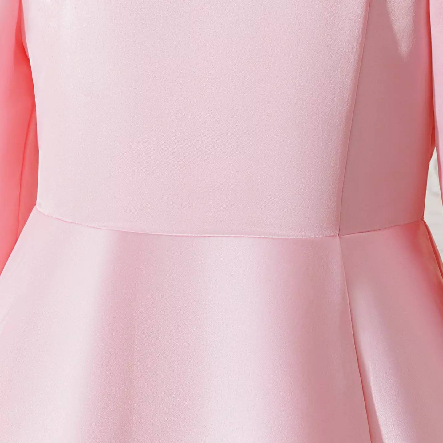 Lilli Pink Rose Neckline Off-Shoulder Girls Party Dress