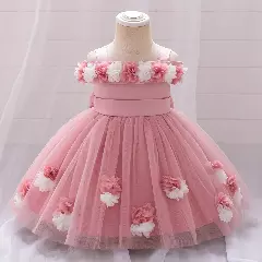 Amber II Dusty Pink Floral Skirt Baby & Toddler Dress