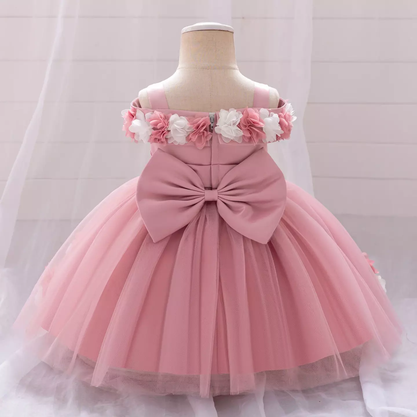 Amber II Dusty Pink Floral Skirt Baby & Toddler Dress