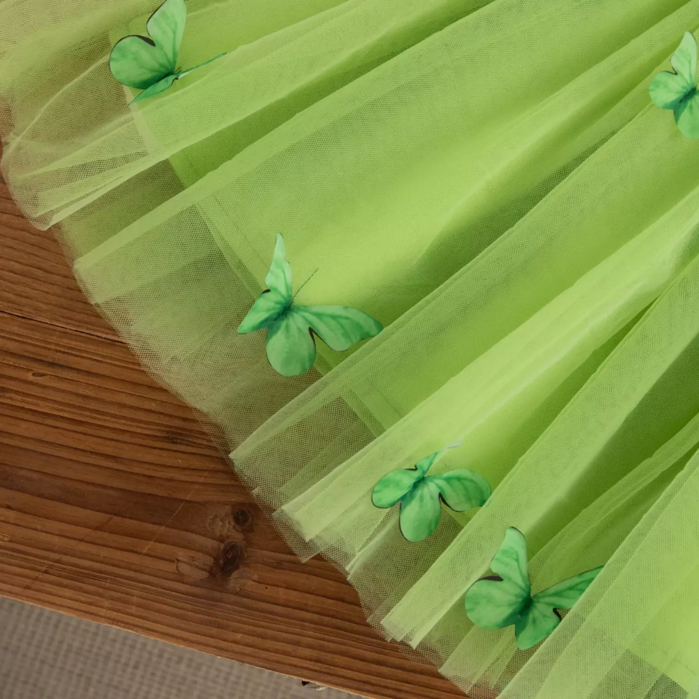 Magda Green Ribbed Bodice Bow-Strap Baby & Toddler Dress