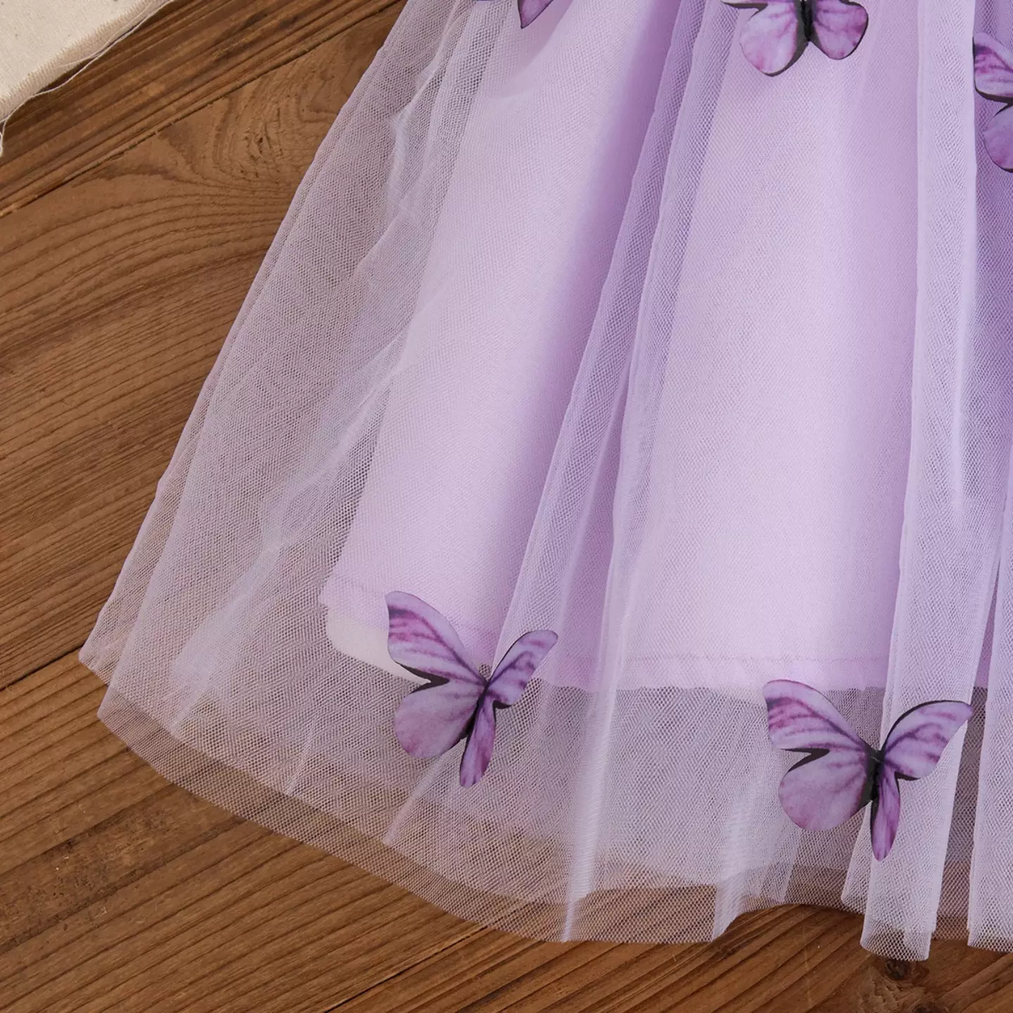 Magda Lavender Layered Butterfly Skirt Baby & Toddler Dress