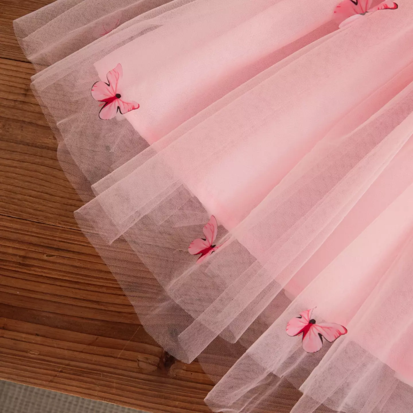 Magda Pink Bow-Strap Ribbed Bodice Baby & Toddler Dress