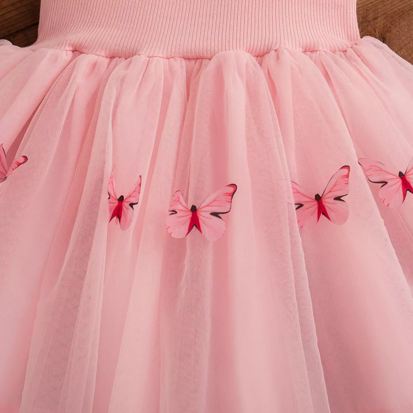 Magda Pink Bow-Strap Ribbed Bodice Baby & Toddler Dress