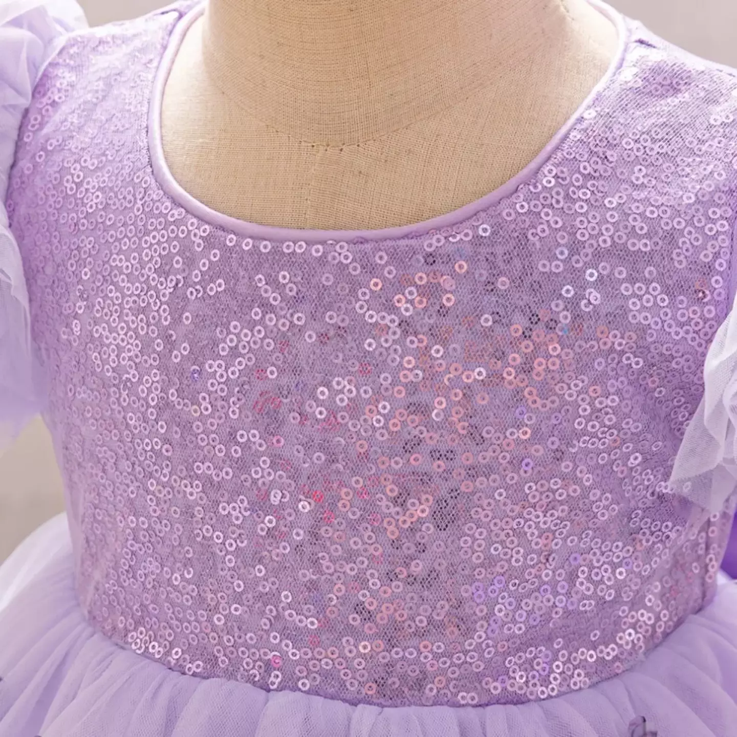 Renata Lavender Sequin Butterfly Tulle Baby Party Dress