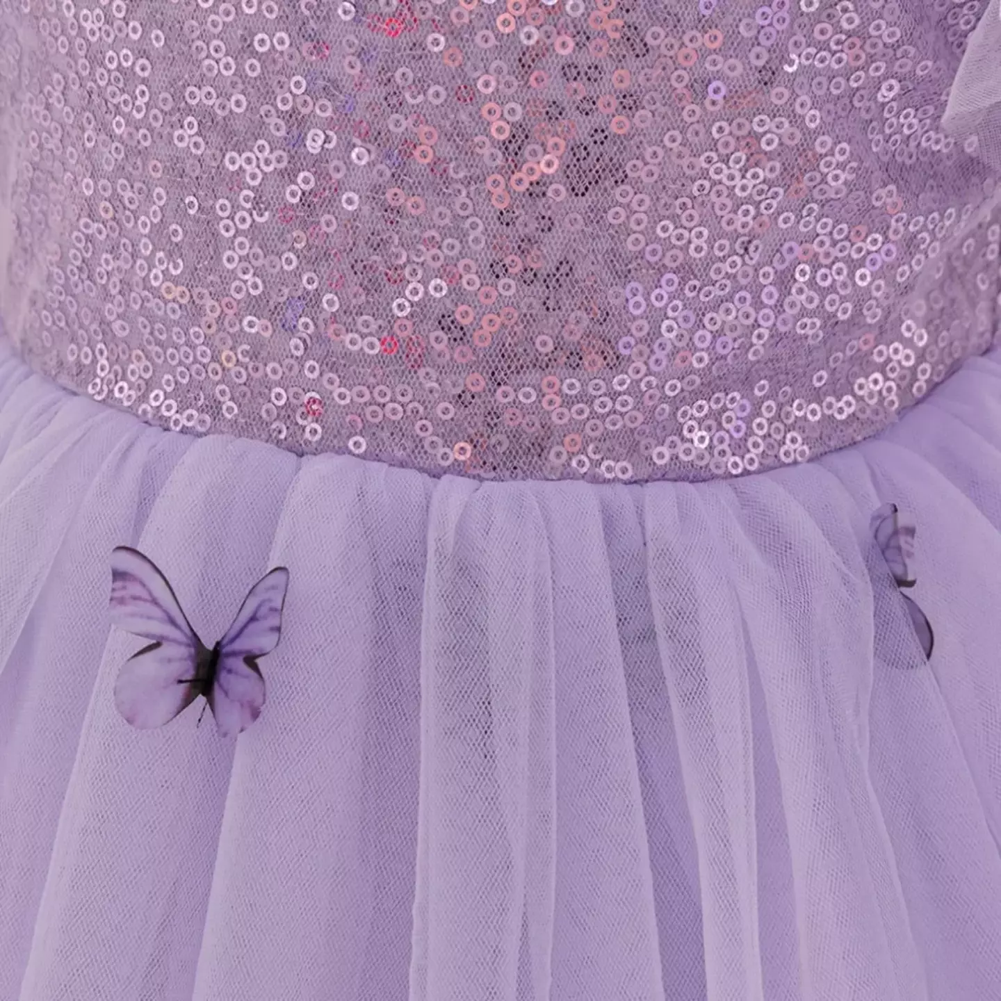 Renata Lavender Sequin Butterfly Tulle Baby Party Dress