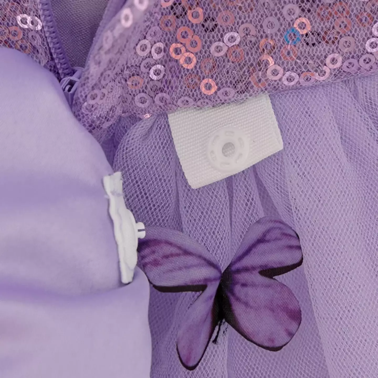 Renata Lavender Sequin Butterfly Tulle Baby Party Dress