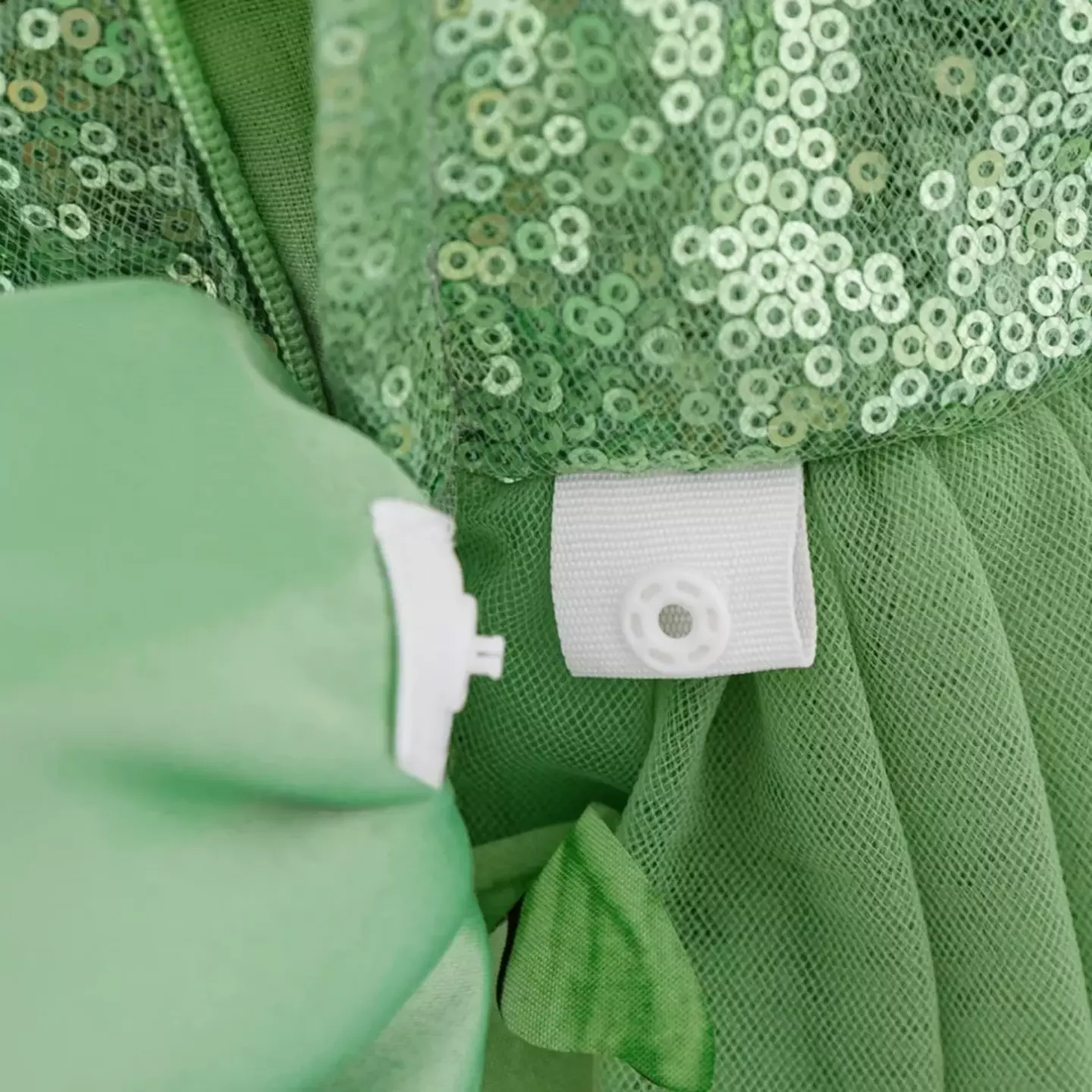 Renata Sage Green Sequin Butterfly Tulle Baby Party Dress