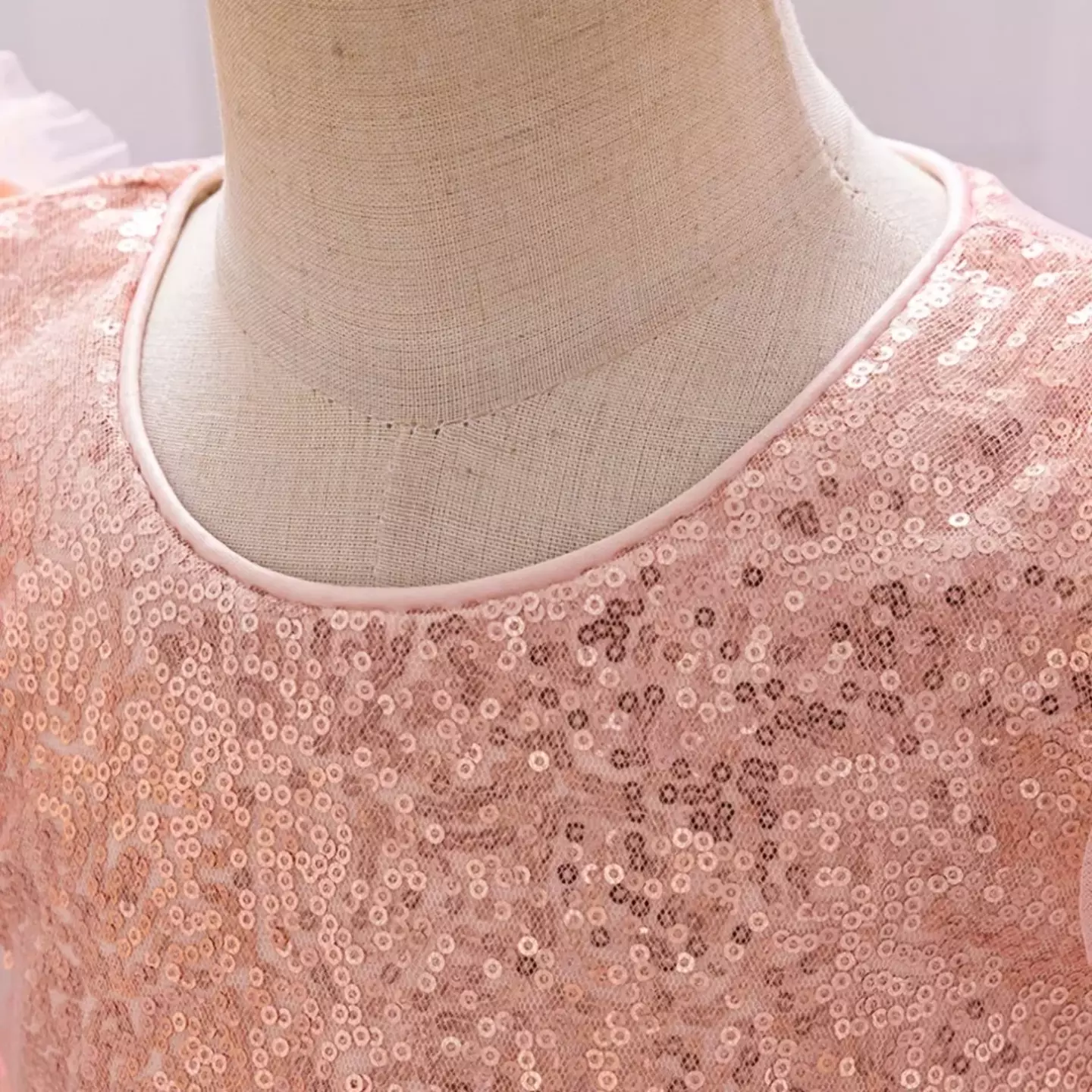 Renata Peach Pink Sequin Butterfly Tulle Baby Party Dress