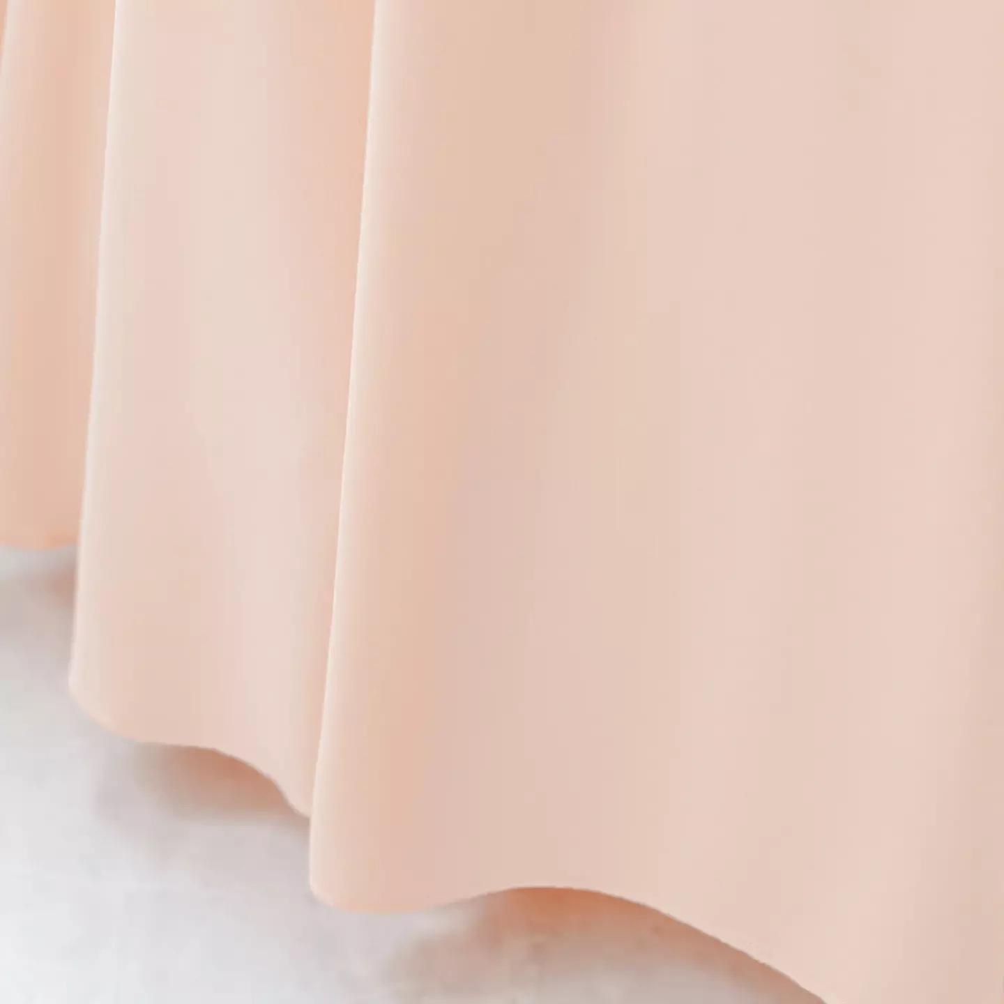 Moyuka Peach Pink Ribbon Strap Sequin Waist Girls Dress