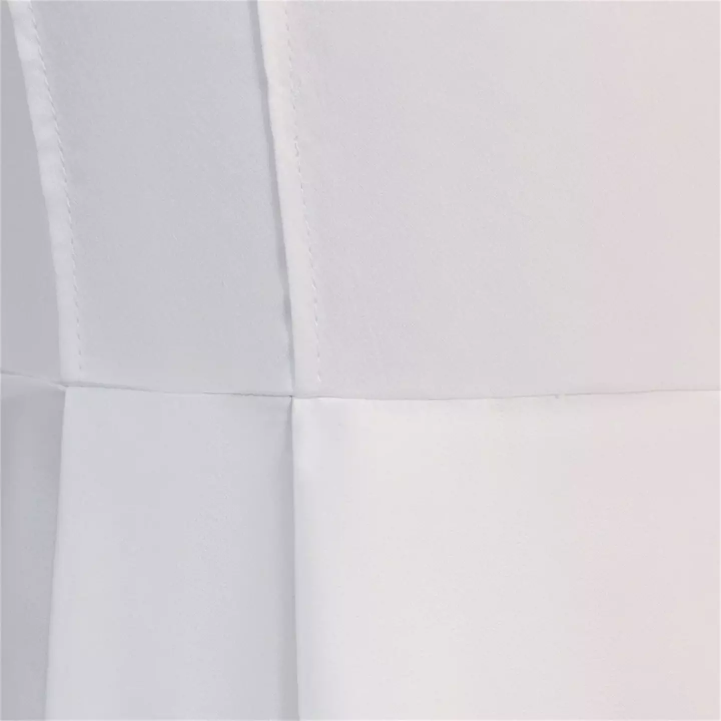 Zuleta White Satin Square Neck Lace-Up Back Tea Length Girls Party Dress