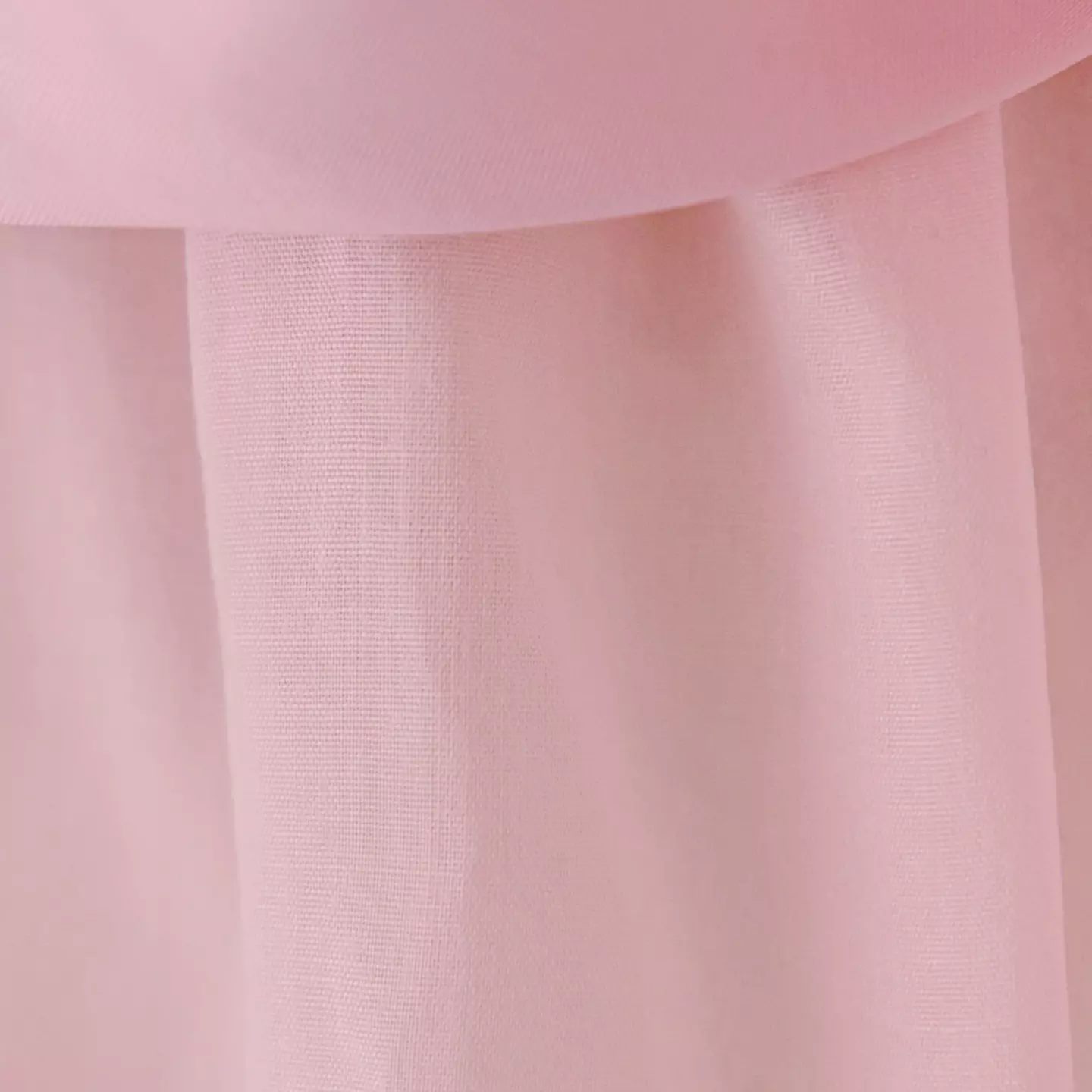 Parks Pink Floral Organza Puff Sleeve Tea Length Baby & Toddler Party Dress with Bow Headband