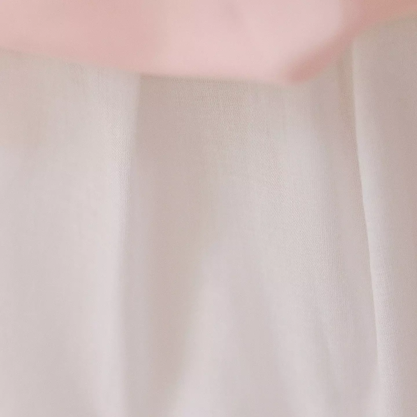 Ribera Peach Pink Floral Lace Puff Sleeve Tulle Knee Length Girls Party Dress