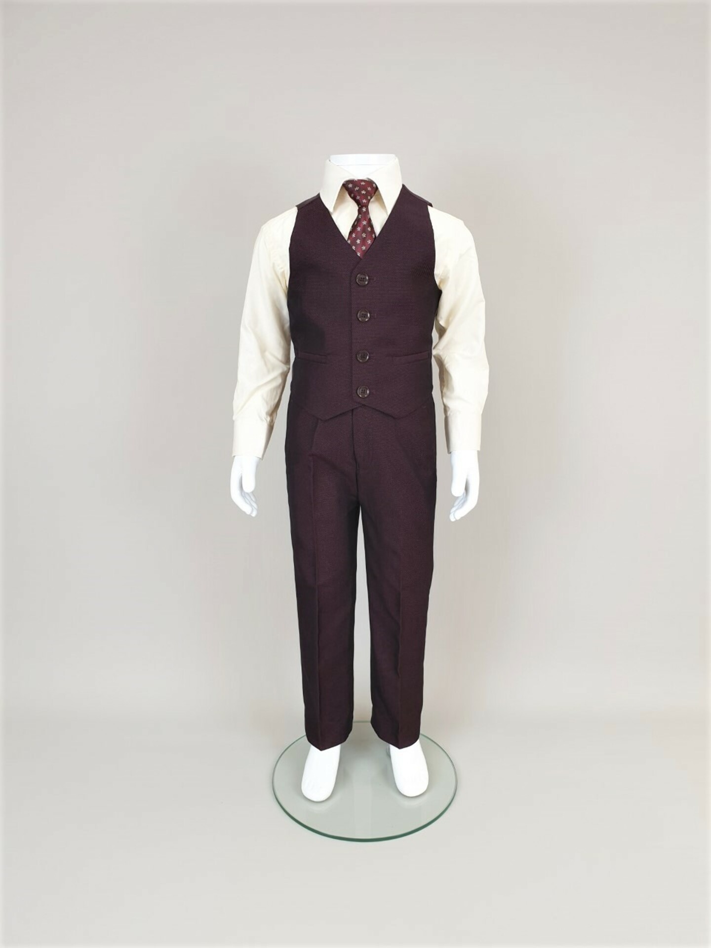 Waistcoat - Asa (Dark Maroon)